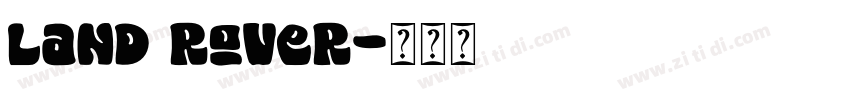 land rover字体转换